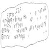 Sketch of face and text (from...?)